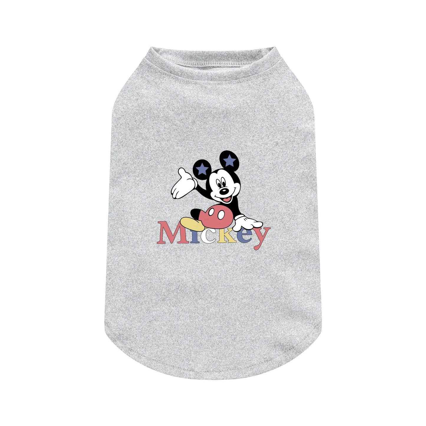 1pc Mickey print pet short sleeved shirt, soft cat and dog pet short sleeved T-shirt