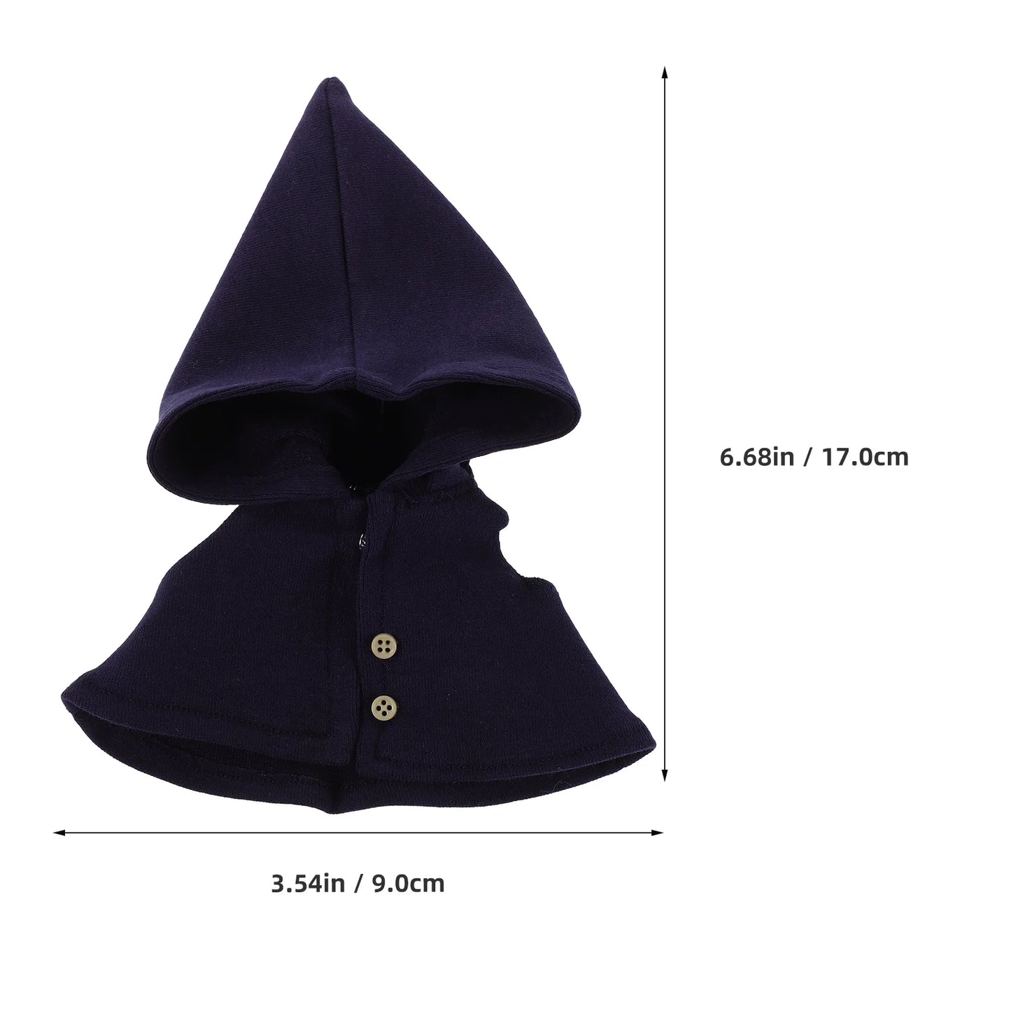 Doll Clothing Wizard Robe For Doll Christmas Elf Costume Halloween Cosplay Clothing Dress Up Accessories For 17cm Figure Decor