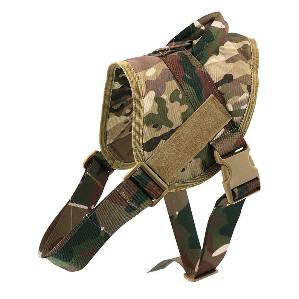 Tactical Dog Vest Training Military Patrol Service Dog Harness Adjustable Nylon Dog Harness with Handle Dog Summer Clothes