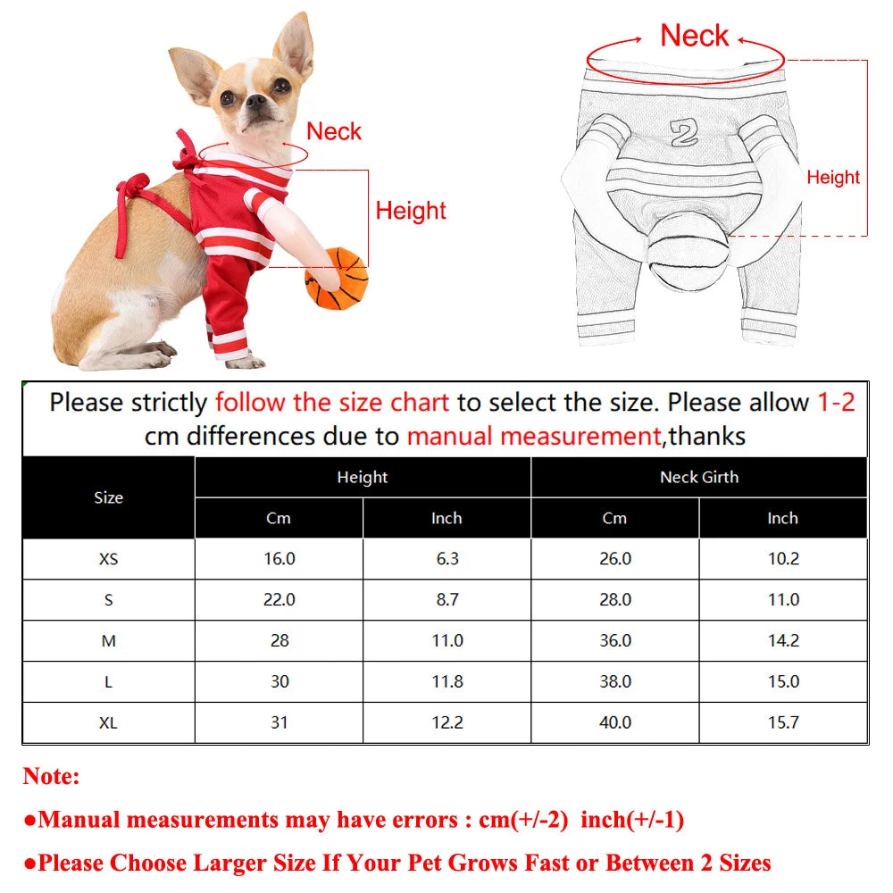 Dog Basketball Player Halloween Costume For Small Medium Big Dogs Cat Breathable Pet Puppy Cosplay Sport Outfits Pug Party Gifts