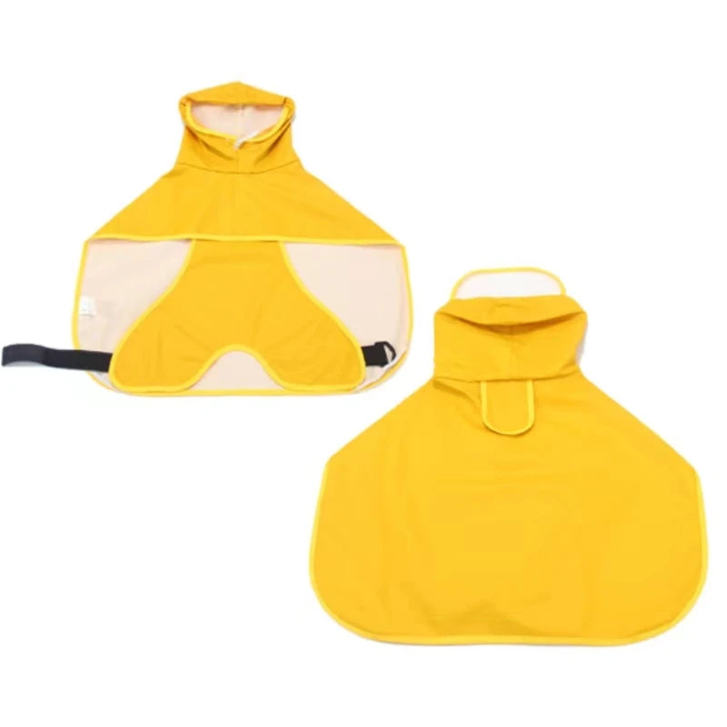 Teddy Cgi Golden Dog Clothes Egg Olk Man PU Waterproof Jacket Dog Raincoat Pet Supplies Waterproof Outdoor
