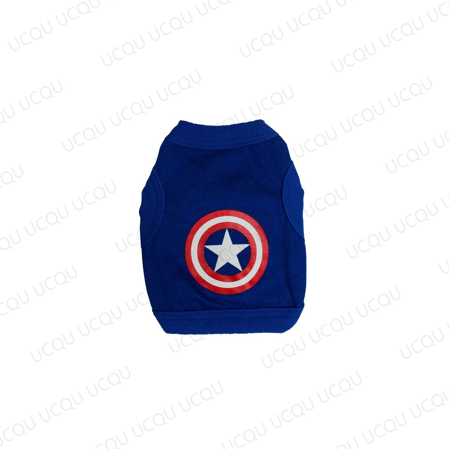 Summer Pet Clothes Superhero Cosplay T-Shirt for Dogs and Cats Letter Print Costume Outfit for Small Pets