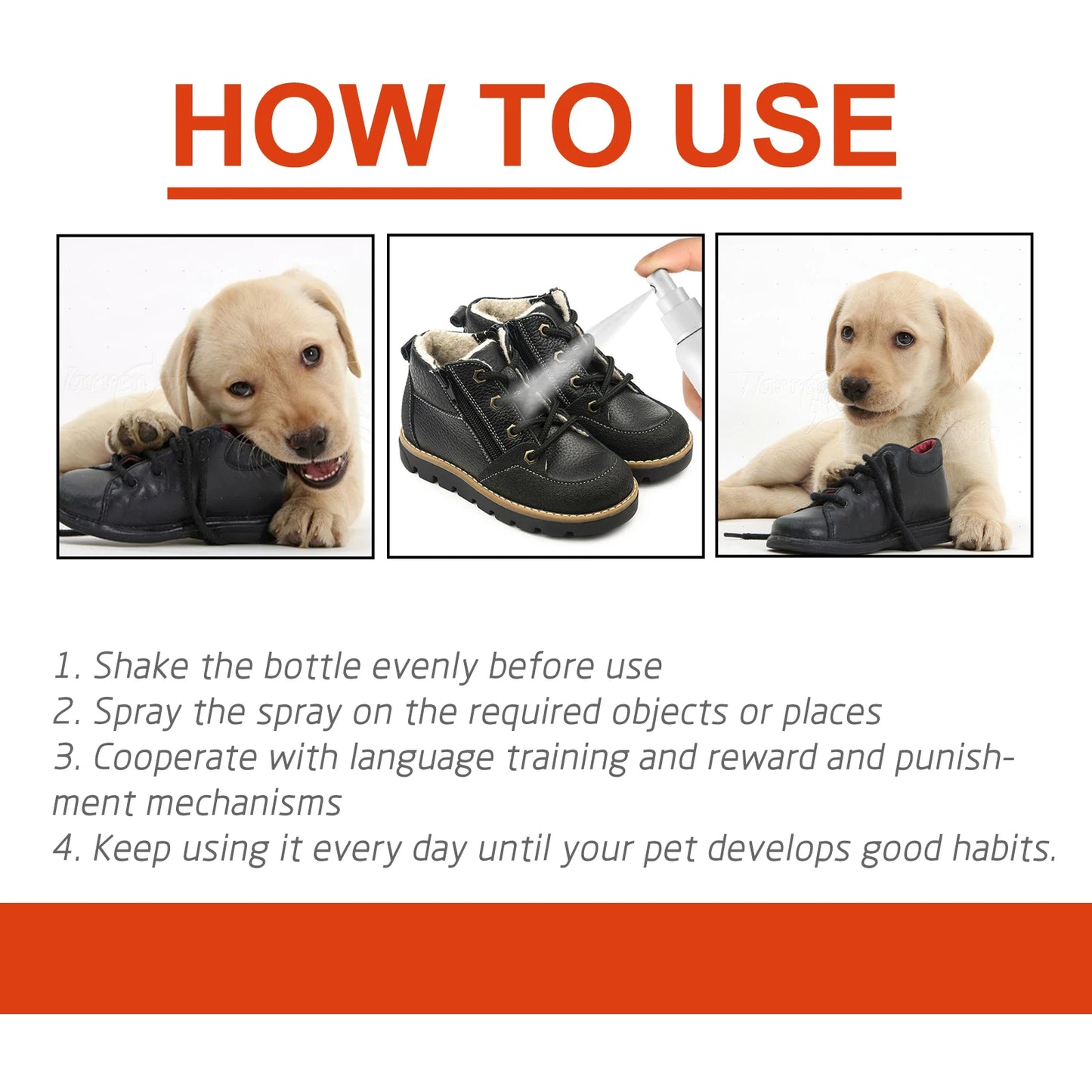 Pet Anti Chew Spray Prevent Biting Scratching Stop Sofa Chewing Gnawing Corrector Furniture Protect Dog Behavior Training Liquid