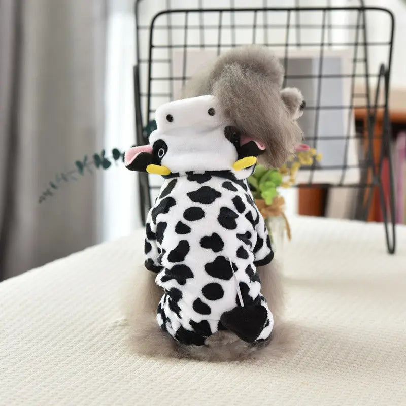 Autumn Winter Pet Cat Dog Clothes Fleece Cute Puppy Jumpsuit Costume for Small Dogs Chihuahua Pomeranian Kitten Pajamas cachorro