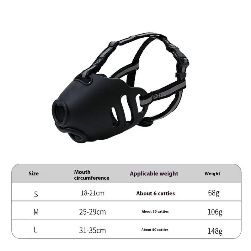 Pet Breathable Adjustable Muzzle Guard Against Biting And Barking Medium And Large Dog Mask Anti-barking Muzzle For Pet