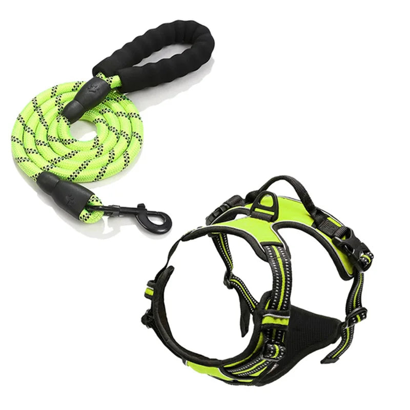 Dog reflective strap Small, large and medium-sized dog chest strap with leash vest type dog leash pet supplies