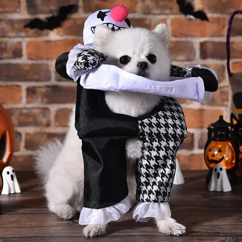 Creative Puppy Halloween Coat Funny Polyester Halloween Pet Clothes Dog Cosplay Pet Costume Dog Cosplay Costume Small Dog Wear