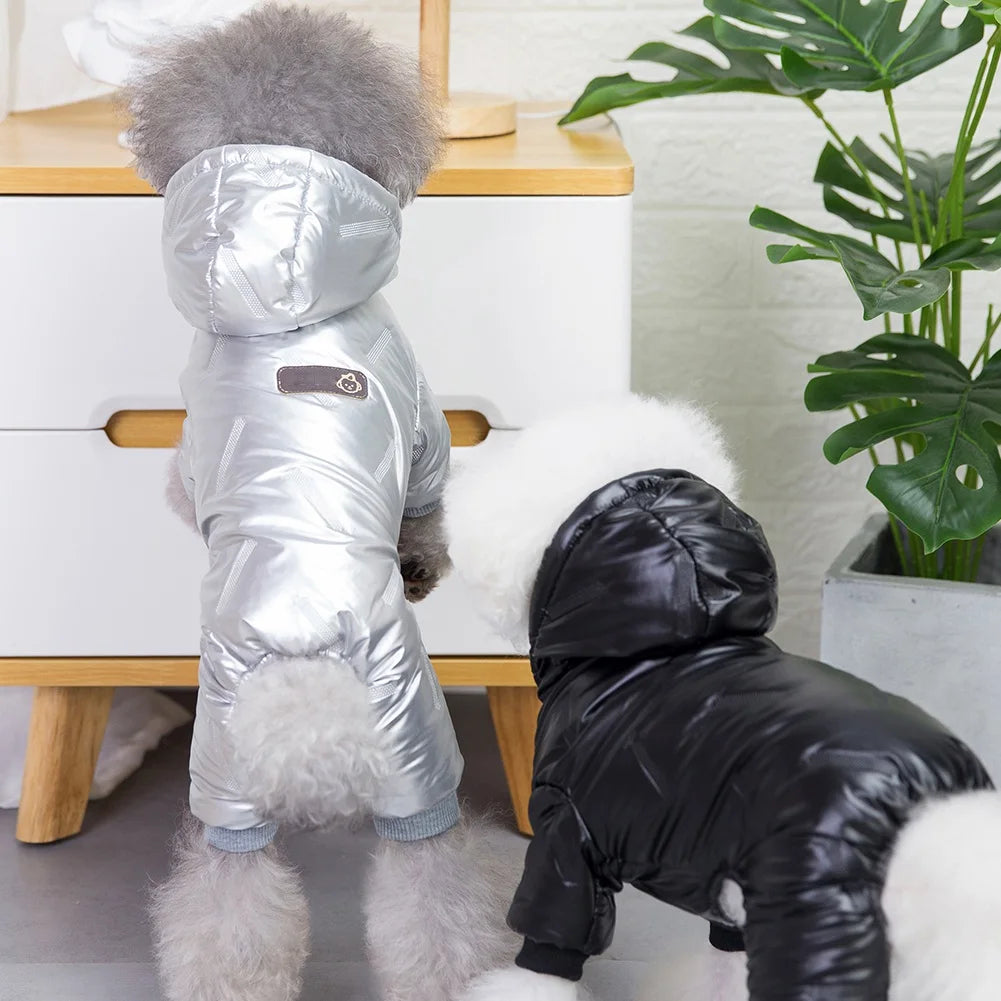 Winter Pet Dog Clothes Waterproof Warm Dog Jumpsuit for Small Dogs Chihuahua Puppy Down Coat Jacket French Bulldog Pet Outfits