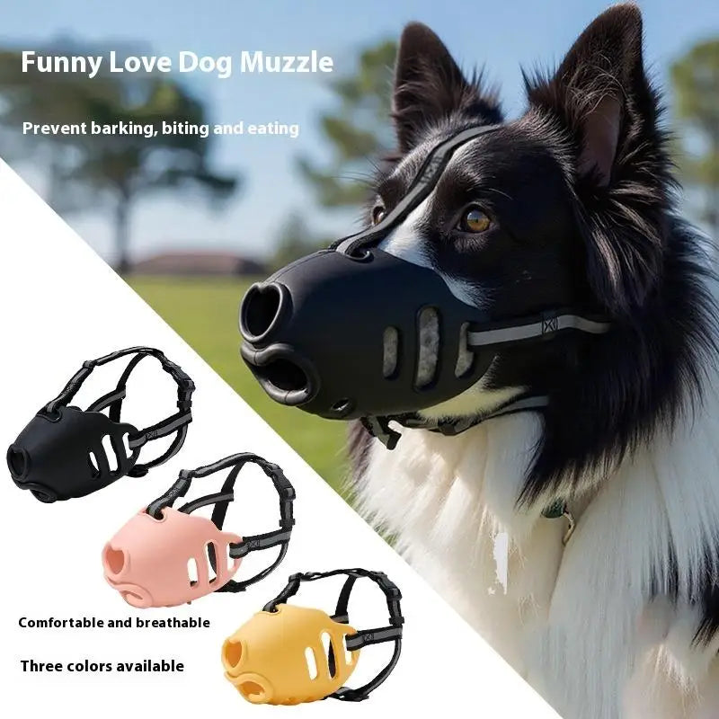 Pet Breathable Adjustable Muzzle Guard Against Biting And Barking Medium And Large Dog Mask Anti-barking Muzzle For Pet