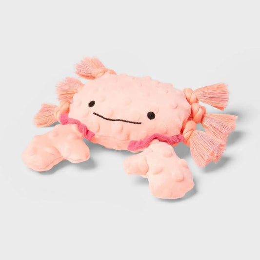 6.75" Crab Rope Plush Dog Toy