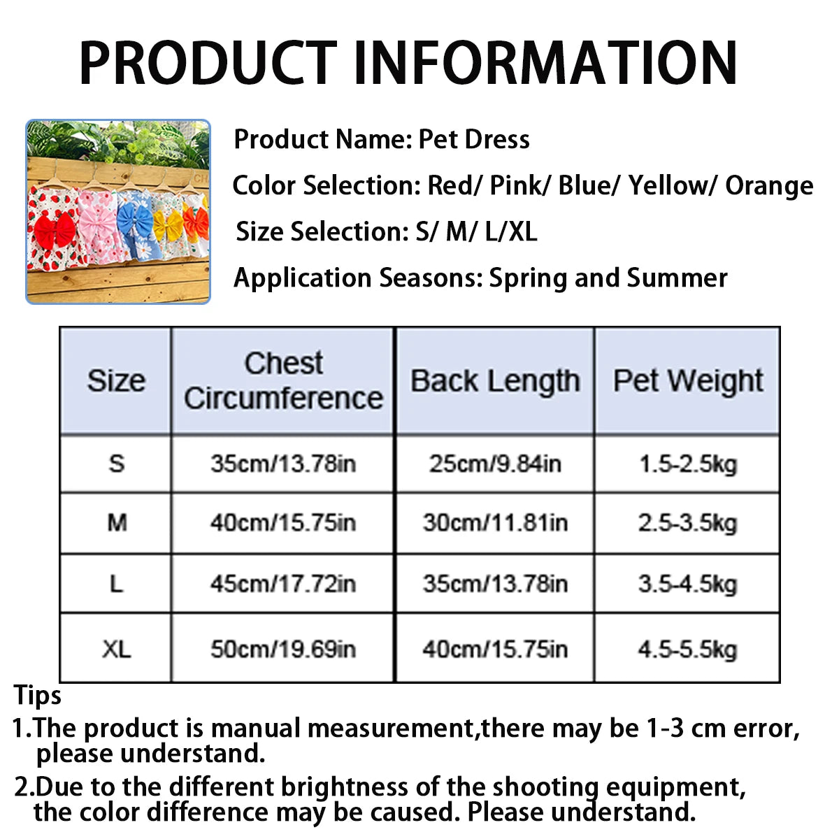 Small Dog Dress Summer Cooling Dog Clothes for Small Dog Clothing Cute Flower Cat Dress Bowknot Clothes for Pet Dress Cat Cloth