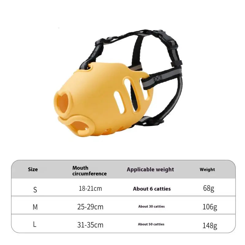 Pet Breathable Adjustable Muzzle Guard Against Biting And Barking Medium And Large Dog Mask Anti-barking Muzzle For Pet