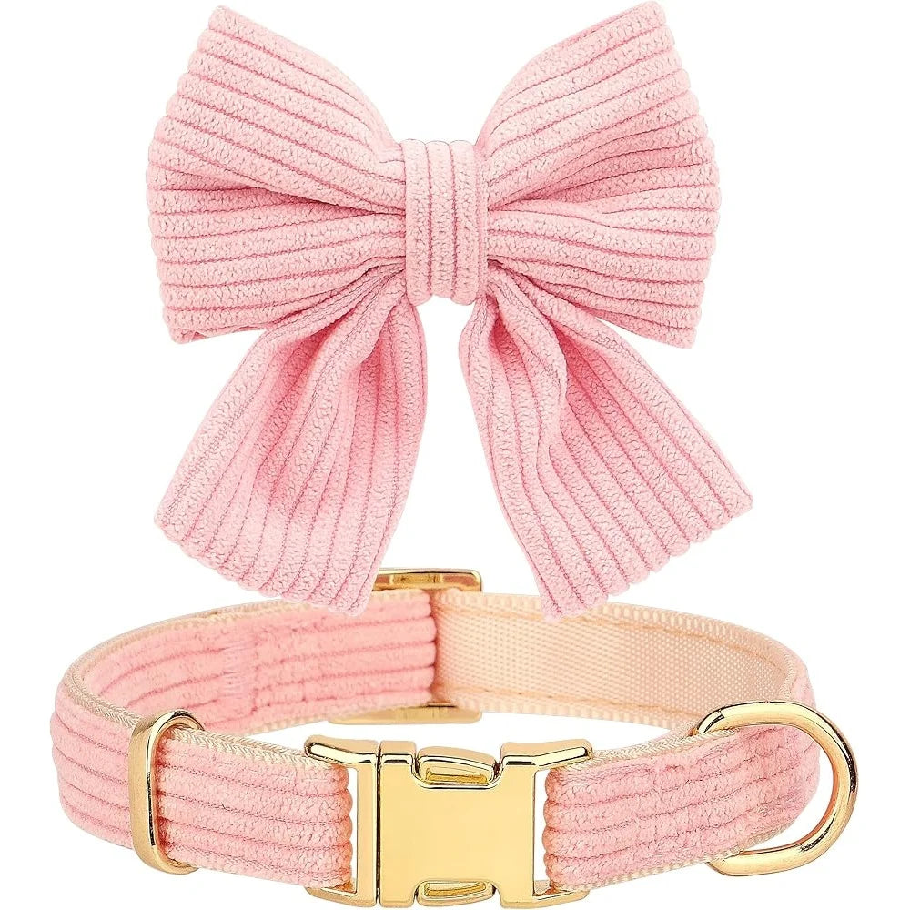 Cute Adjustable Dog Vest Harness Collar Leash Set Soft Mesh Breathable Comfort Bowtie Small Pets