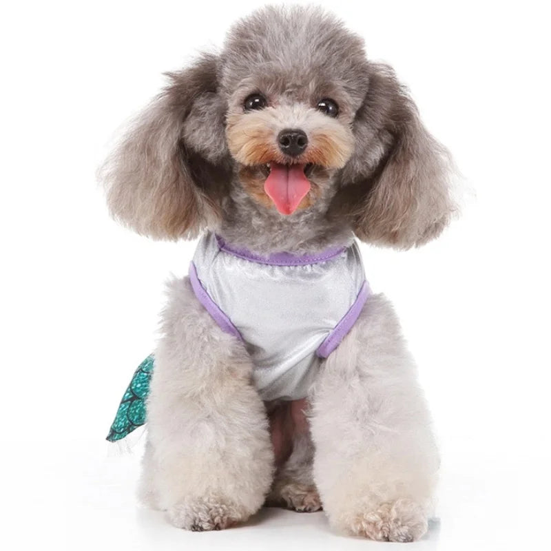 Dog Dress Puppy Luxury Skirt Summer Pet Princess Clothes Sweet Dog Clothes for Small Dogs Pet Floral Dog Skirt Fancy Cat Dress