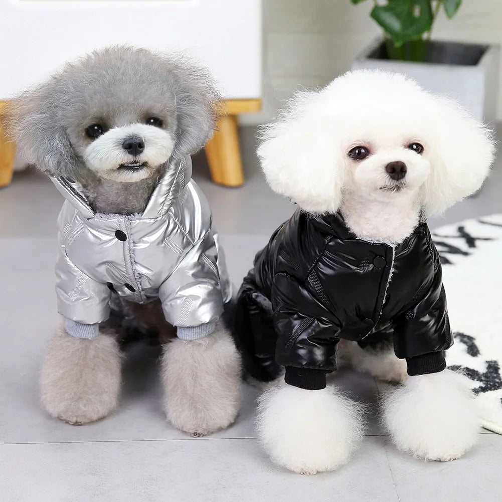 Winter Pet Dog Clothes Waterproof Warm Dog Jumpsuit for Small Dogs Chihuahua Puppy Down Coat Jacket French Bulldog Pet Outfits