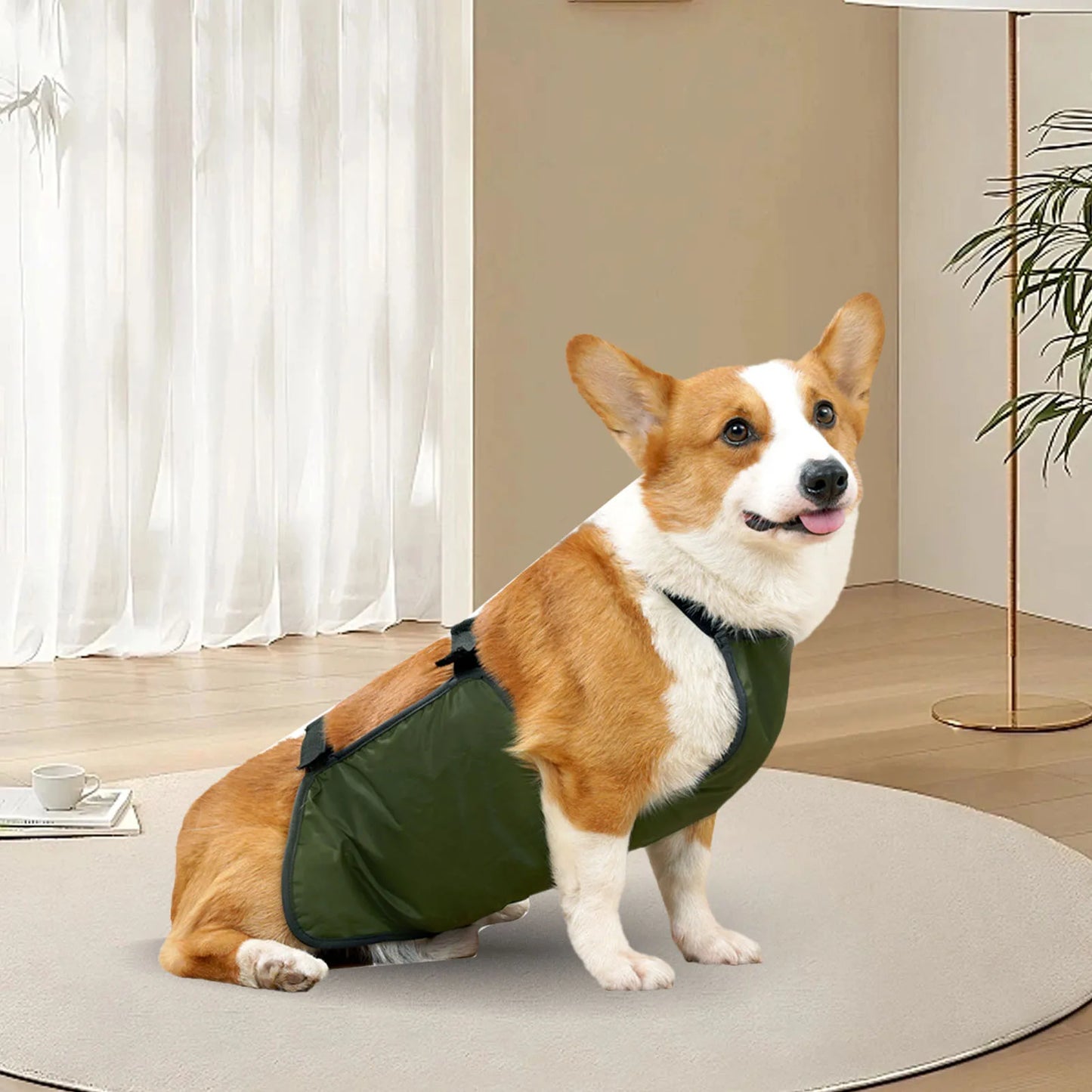 Dog Belly Protector Large Dog Belly Band Waterproof Breathable Full  Easy to Clean Dog Bib Chest Protector for Pets