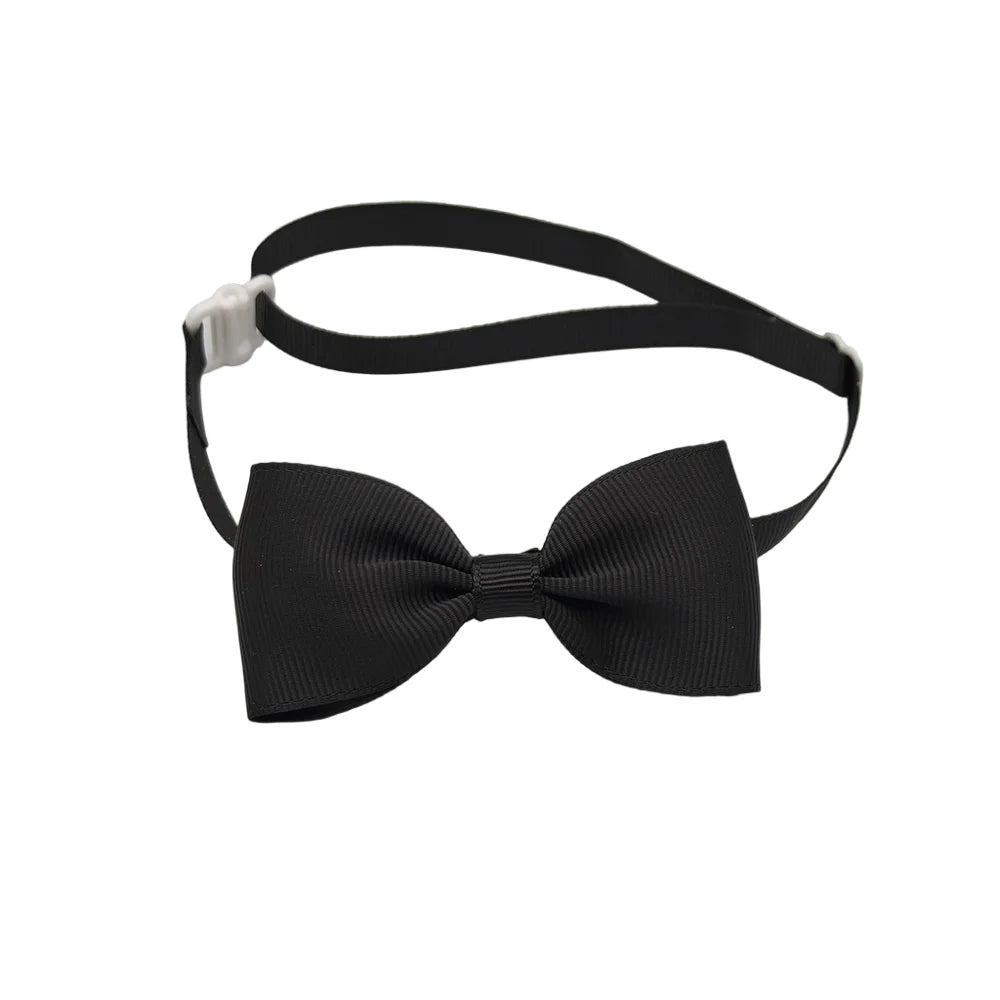 (10 pieces/lot) Fashion Bow Tie For Dogs Adjustable Neck Tie For Cat Solid Colors Puppy Grooming Accessories Pet Supplies