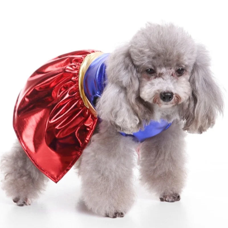 Dog Dress Puppy Luxury Skirt Summer Pet Princess Clothes Sweet Dog Clothes for Small Dogs Pet Floral Dog Skirt Fancy Cat Dress