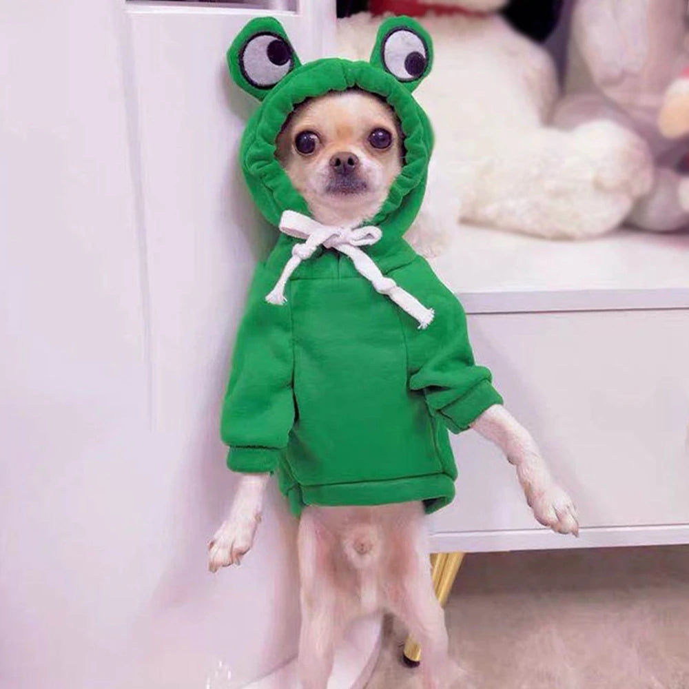 Cute Fruit Dog Clothes for Small Dogs Hoodies Warm Fleece Pet Clothing Puppy Cat Christmas Costume Coat Chihuahua Jacket Suits