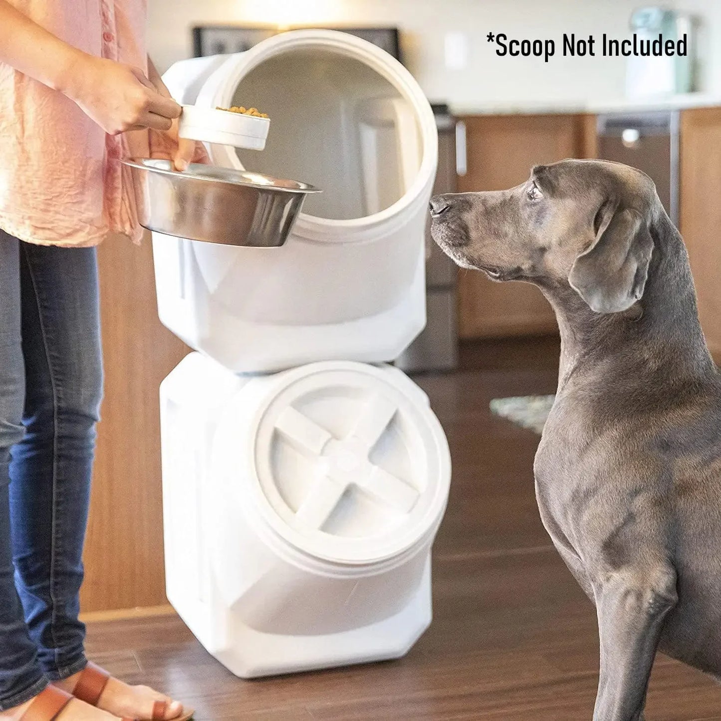 Stackable Dog Food Storage Container, Up to 60 Pounds Dry Pet Food Storage