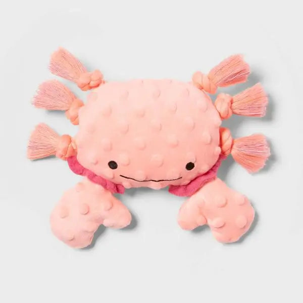 6.75" Crab Rope Plush Dog Toy