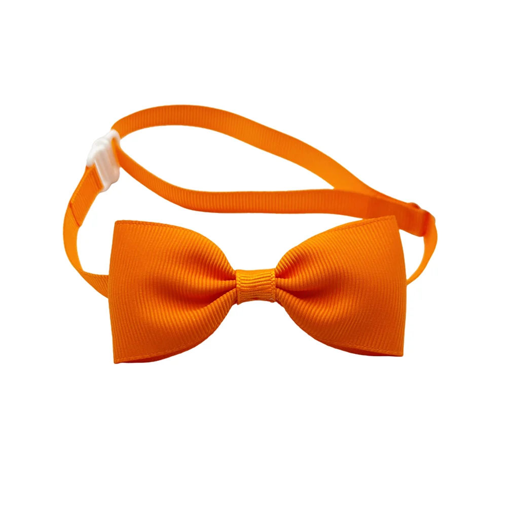 (10 pieces/lot) Fashion Bow Tie For Dogs Adjustable Neck Tie For Cat Solid Colors Puppy Grooming Accessories Pet Supplies