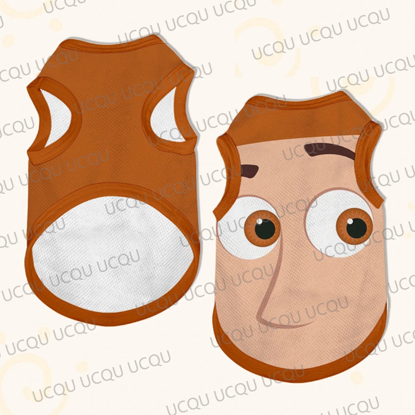 Western Cowboy Woody  Pet Vest Dog and Cat Clothes Space-Themed Outfit for Small to Large Pets Jersey