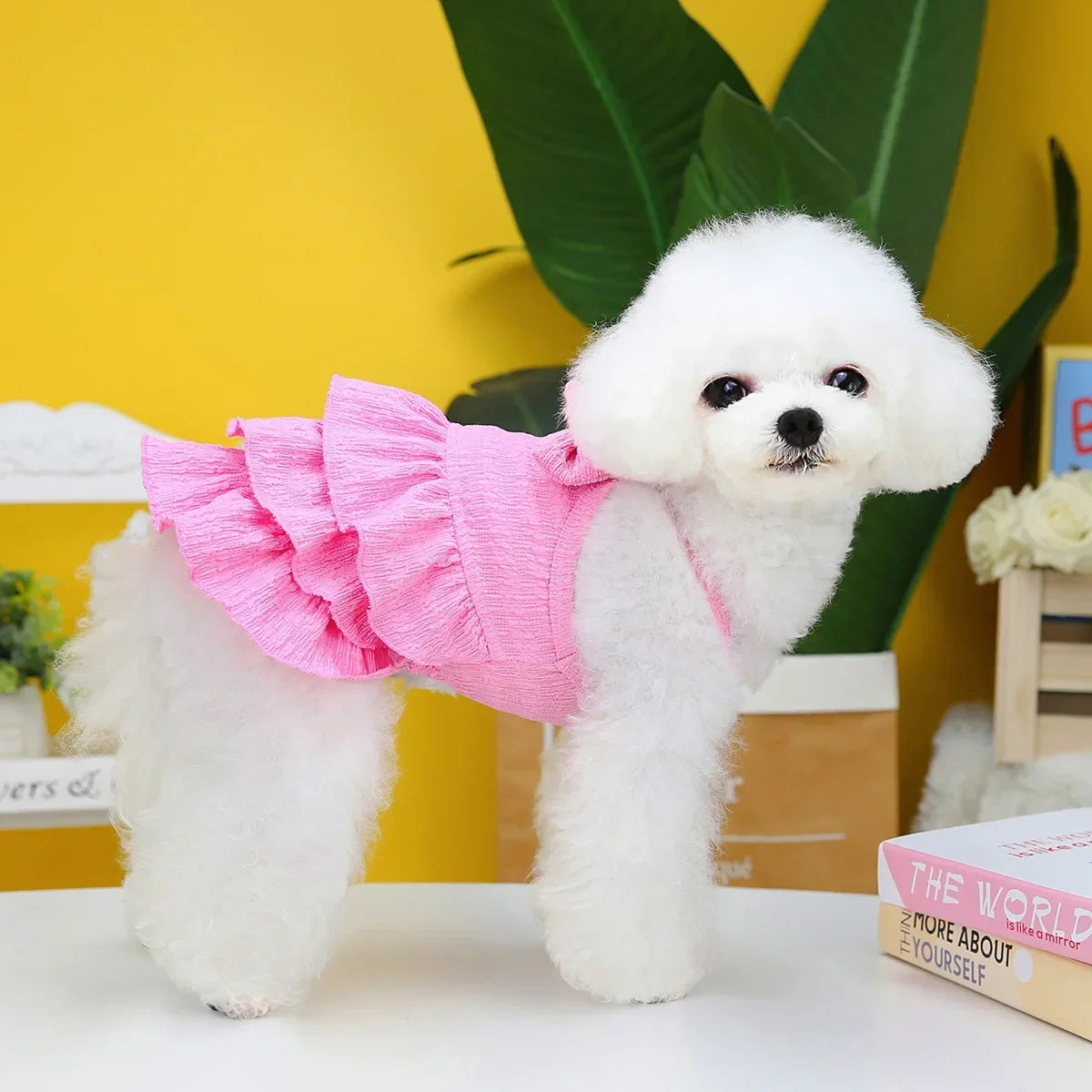 Spring Pet Clothes Dog Princess Dresses Puppy Dress Pet Skirt Puppy Dog Princess Dresses for Small Medium Cat Costume Pug