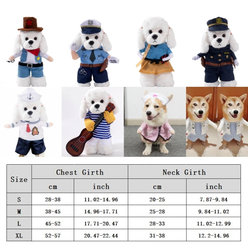 Dog Clothes Funny Costume Halloween Puppy Sweatshirt Suit Dog Cosplay Clothes Party Clothing Cat Dog Sets Pet Dress Dog Outfits
