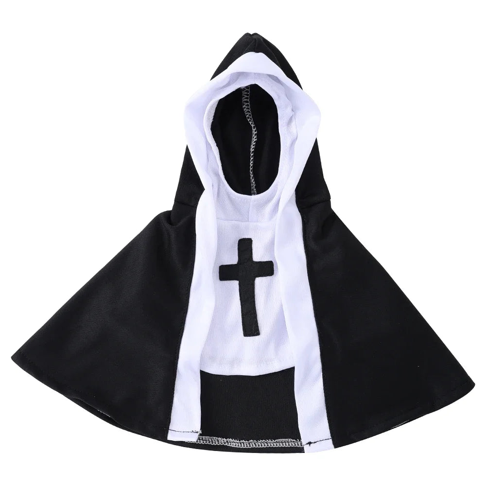 Halloween Dog Clothes for Small Medium Large Dogs Cat Funny Dress Up Cosplay Nun Costumes Jesus Cross Puppy Pug Pet Cute Outfits