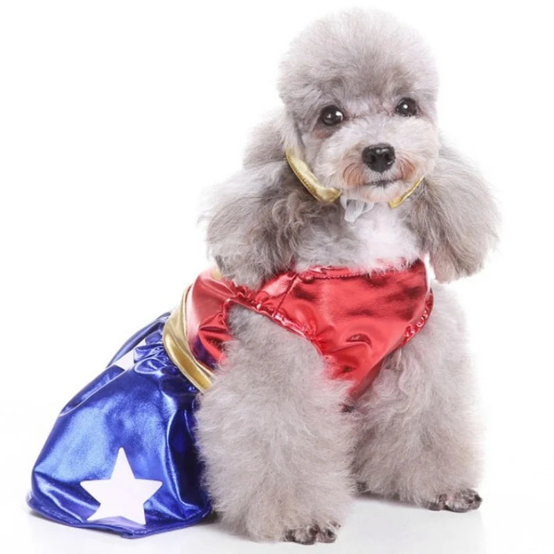 Dog Dress Puppy Luxury Skirt Summer Pet Princess Clothes Sweet Dog Clothes for Small Dogs Pet Floral Dog Skirt Fancy Cat Dress