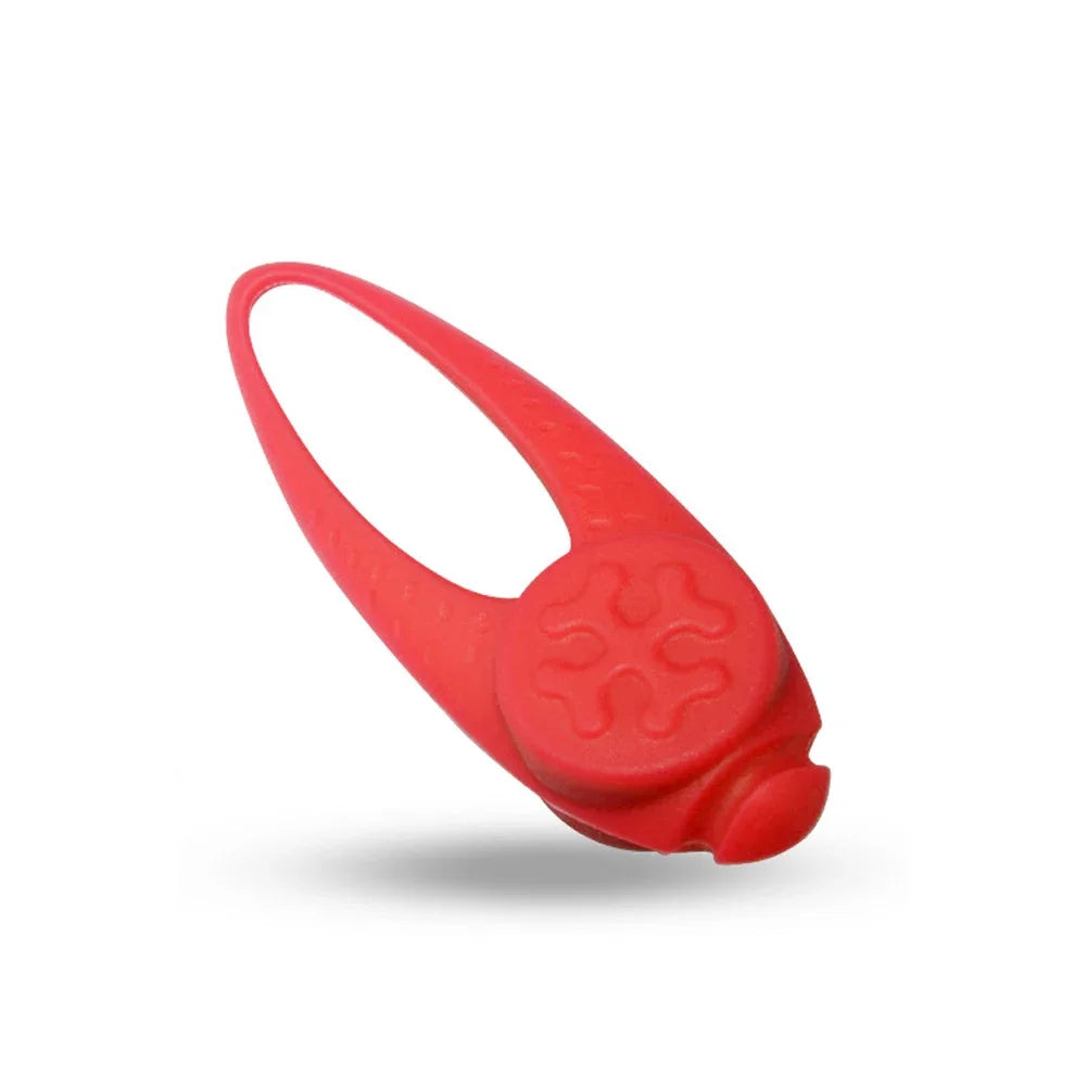 Pet Led Silicone Rubber Pendant Safety Flashing Glow Light Blinking Led Collar Luminous Pendant For Pet Dog Puppy Necklace