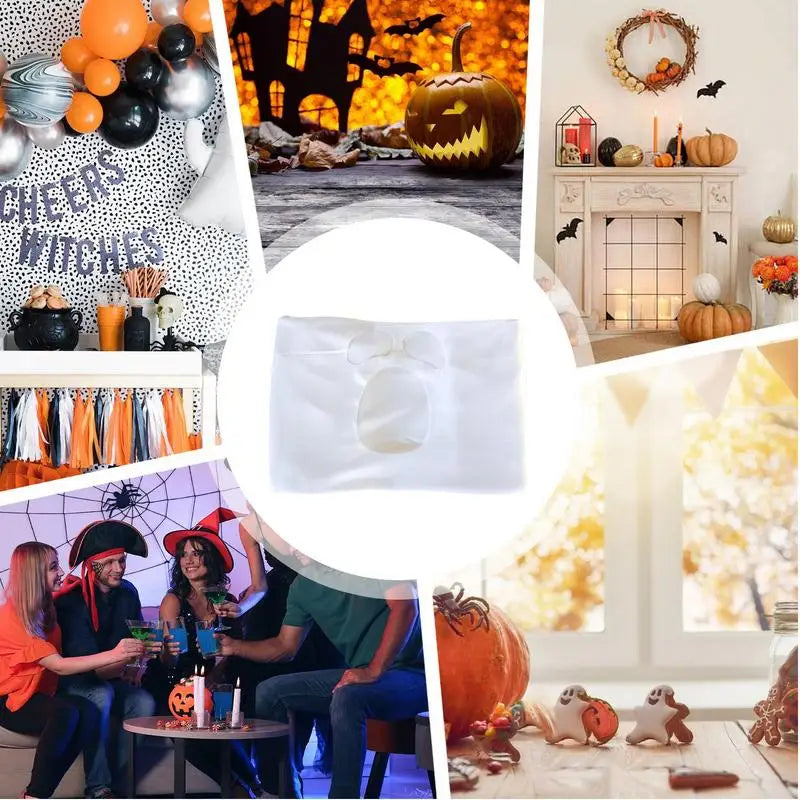 Halloween Ghost Dog Costume Ghost Pet Cloak Spooky Cosplay Costume Soft Breathable Pet Clothes Ghost Pet Decorative Supplies