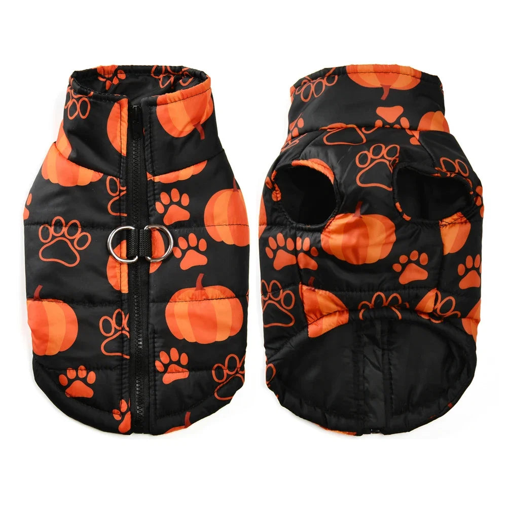 Halloween Pet Jacket Cosplay Pumpkin Print Pet Coat Festival Party Puppy Costume Cute Pug Chihuahua Vest Coat Small Medium Dogs