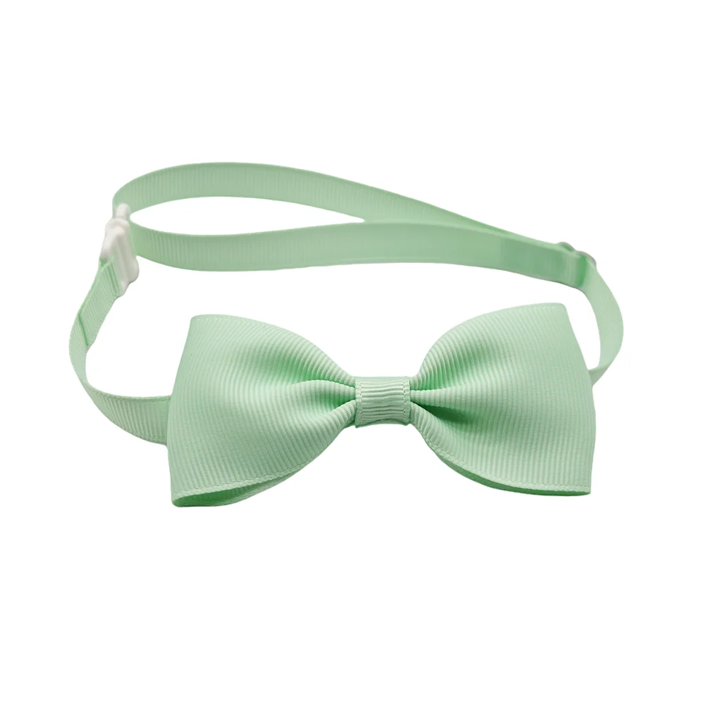 (10 pieces/lot) Fashion Bow Tie For Dogs Adjustable Neck Tie For Cat Solid Colors Puppy Grooming Accessories Pet Supplies