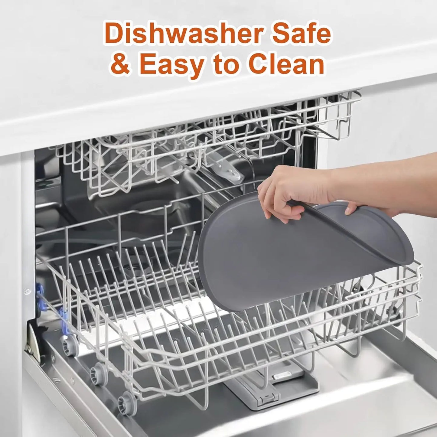 Waterproof Silicone Dog Food Mat for DF10 Dog Fountain, Slip Resistant Dishwasher Safe Pet Feeding Mat,(28" x 21.26")