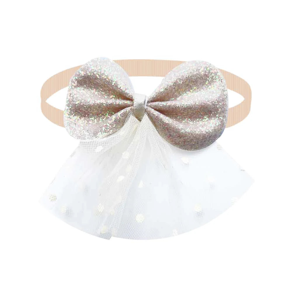50/100pcs Mesh Dress Dog Bow Ties Cute Pet Bowties Cat Dog Grooming Accessories Puppy Adjustable Collar Dog Bow Ties Supplies