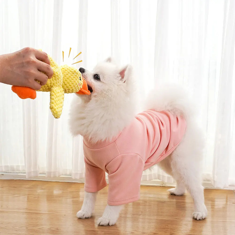 Dog Calming Duck Pet Plush Toy with Quacking Sound Calming Duck Dog Toy Pillow Toy Dog Stuffed Animals Chew Toy for Dogs