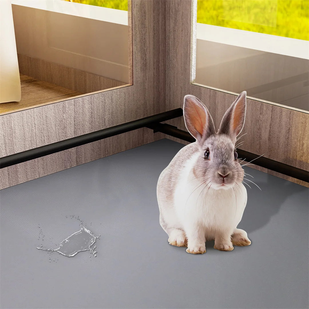 Tempered Glass Pet Whelping Box with Waterproof Fertility Pad Dog Playpen Exercise Cage for Puppies