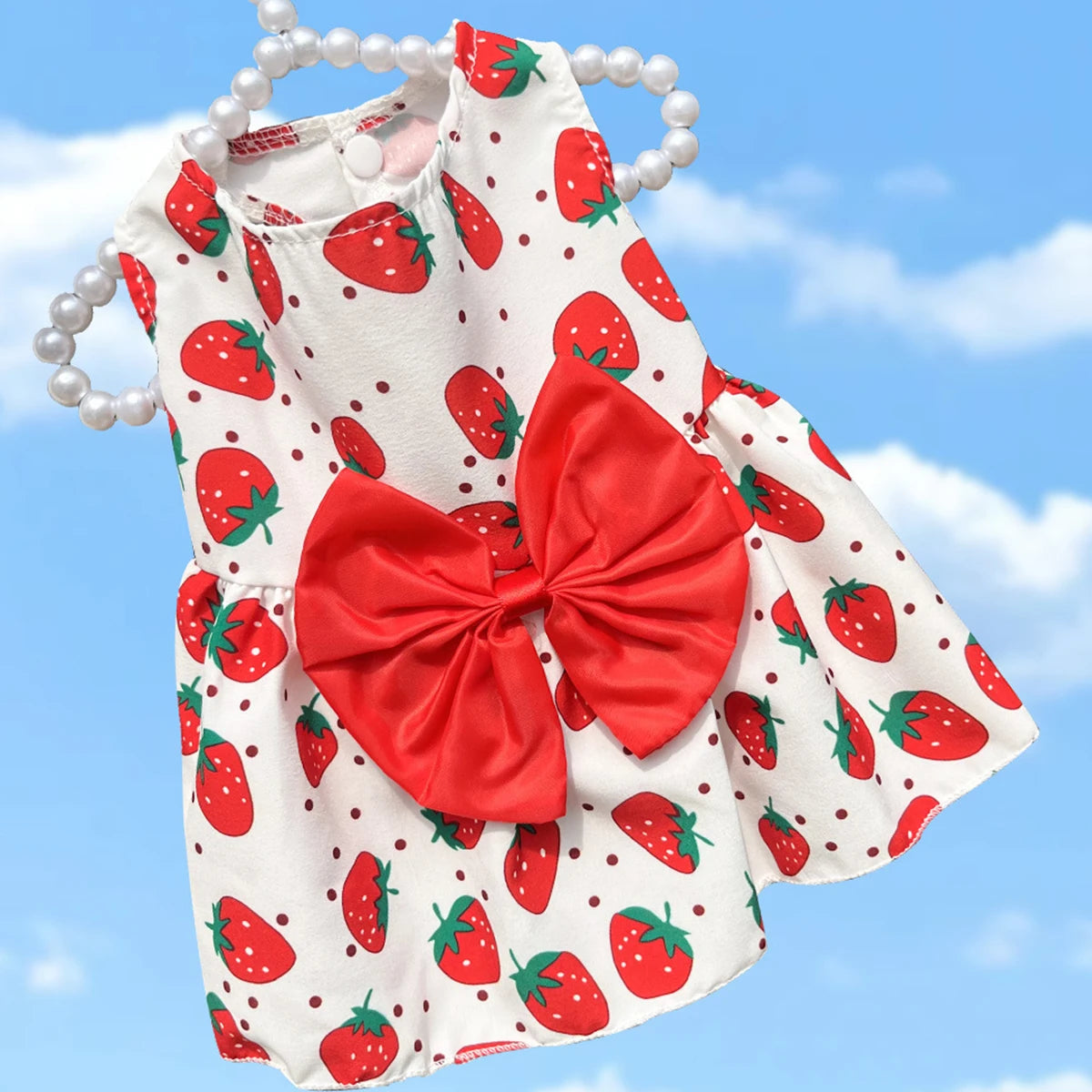 Small Dog Dress Summer Cooling Dog Clothes for Small Dog Clothing Cute Flower Cat Dress Bowknot Clothes for Pet Dress Cat Cloth