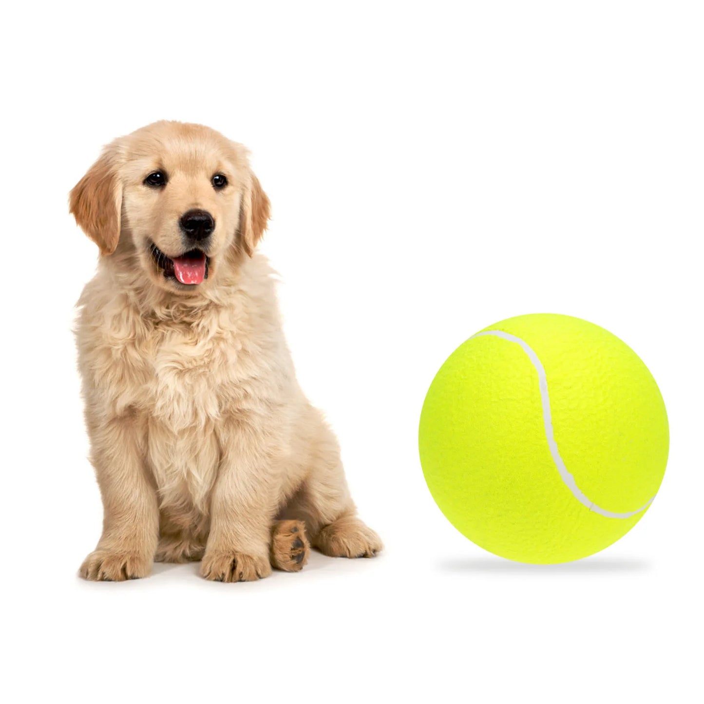 Oversize Giant Tennis Balls Inflatable Tennis Ball with Pump Dog Toy Balls For Signature Children Adult Pets Dogs Cats Fun
