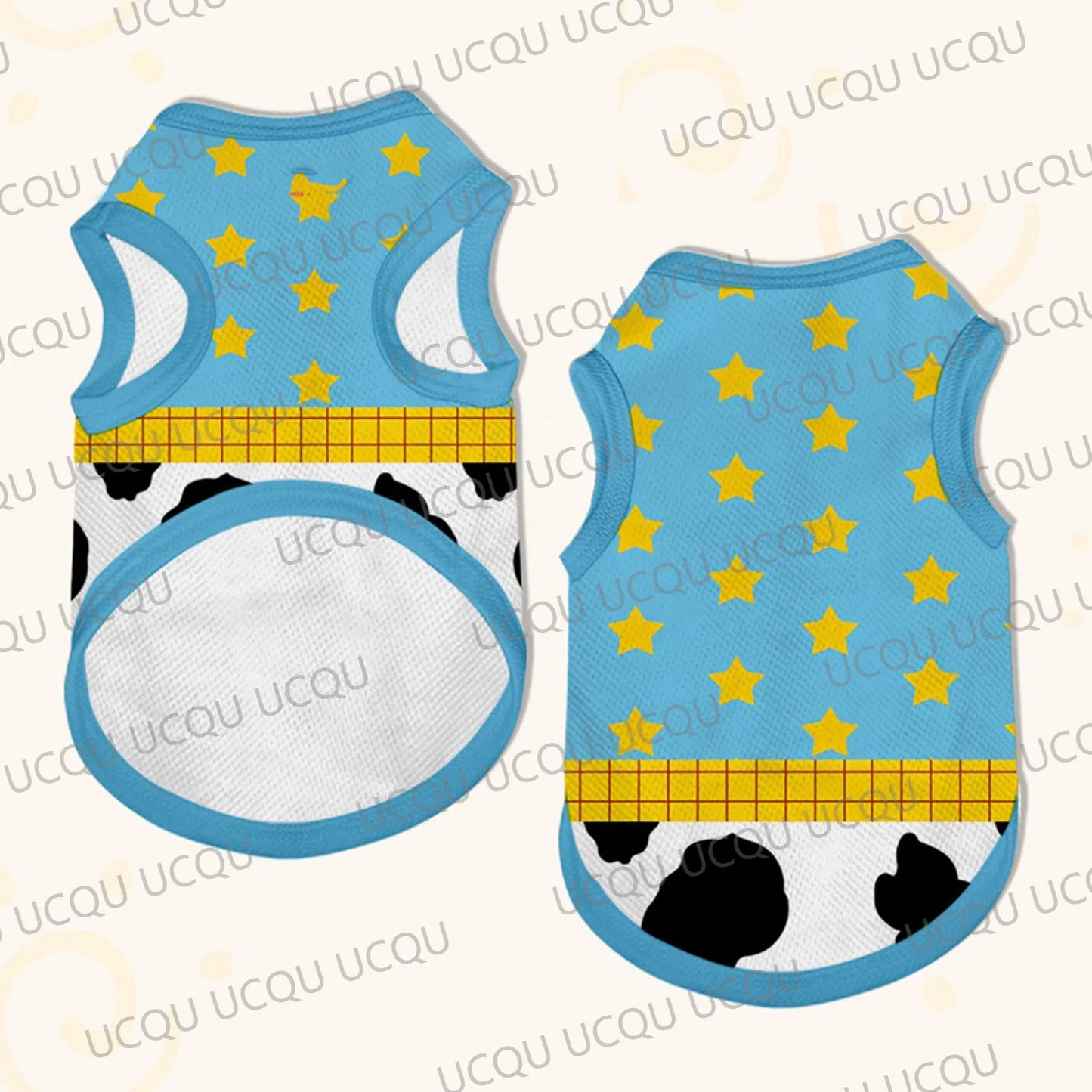 Western Cowboy Woody  Pet Vest Dog and Cat Clothes Space-Themed Outfit for Small to Large Pets Jersey