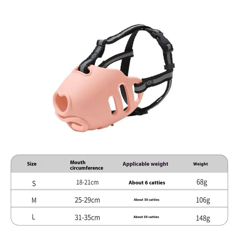Pet Breathable Adjustable Muzzle Guard Against Biting And Barking Medium And Large Dog Mask Anti-barking Muzzle For Pet