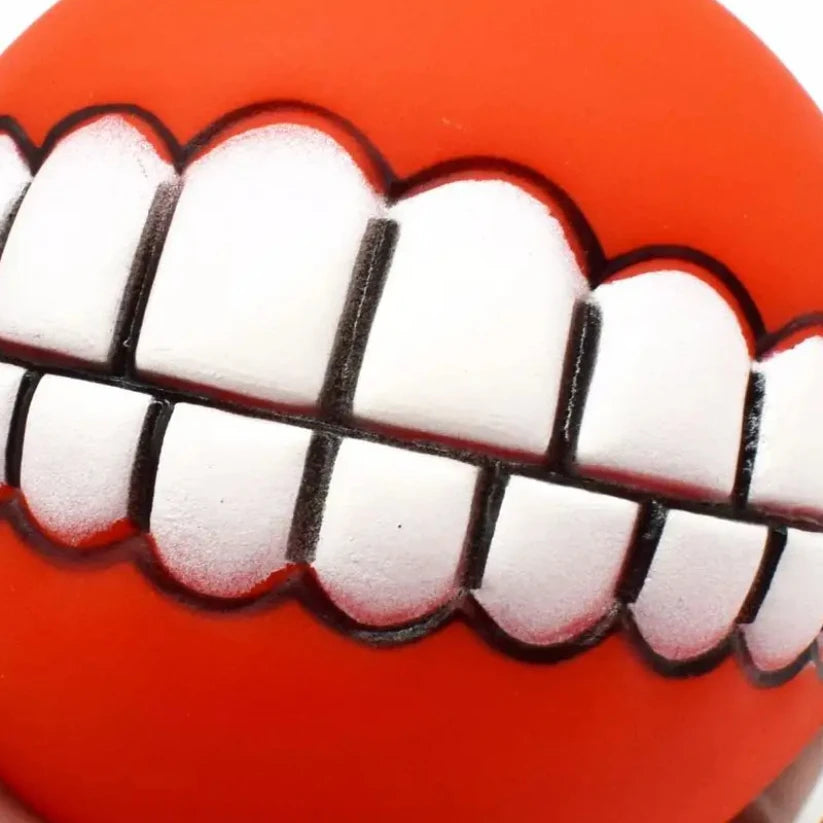 Pet Dog Ball Teeth Funny Trick Toy Silicone Toy for dogs Chew Squeaker Squeaky Dog Sound toys Pet puppy Toys interactive cat toy