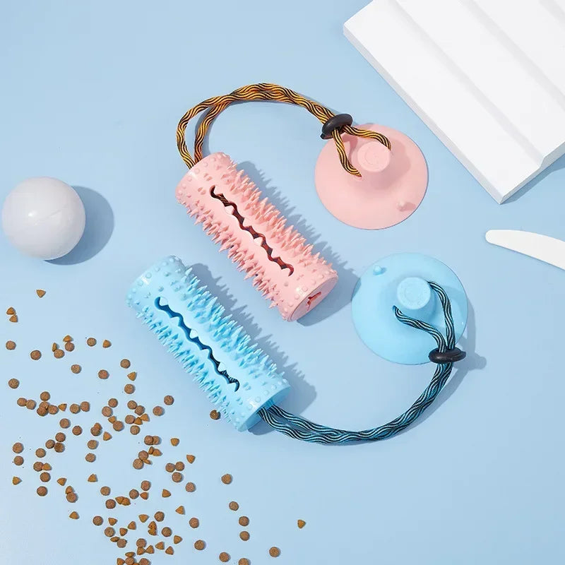New Pet Dog Toy Ball Suction Cup Leakage Snack Ball Bite Resistance Training Rubber Toy Pet Molar Cleaning Toy
