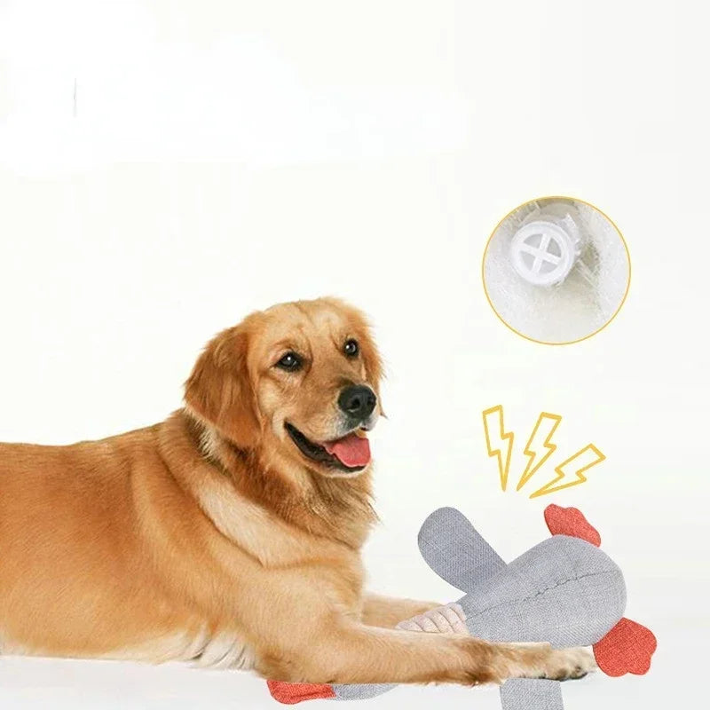 Pet Mallard Duck Dog Toy for Aggressive Chewers Dog Squeaky Wild Goose Puzzle Training Toys Cute Soft Dog Chew Toy with Squeaker