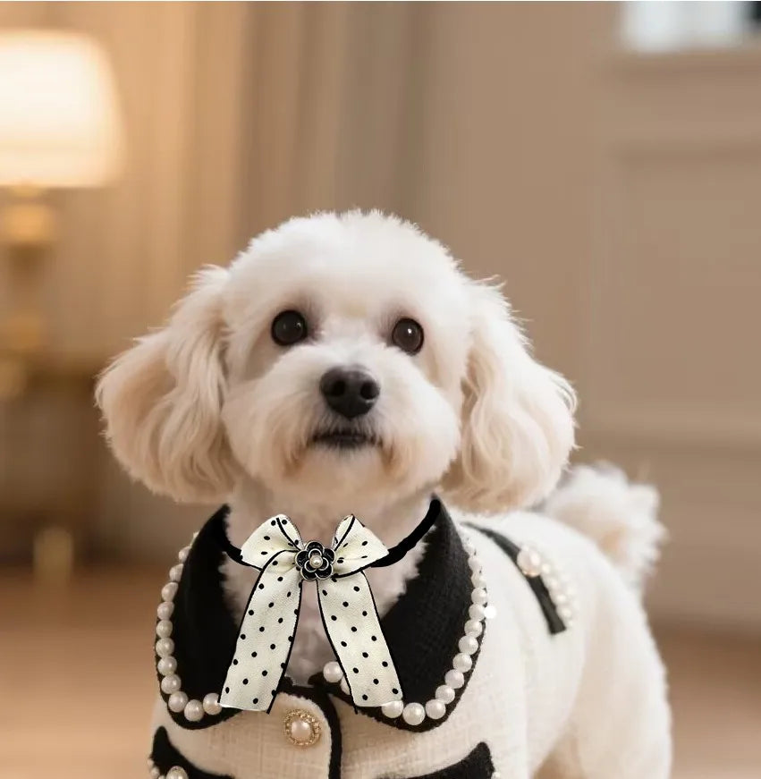 50/100 Pcs Delicate Dog Puppy BowTie Pet Dog Bowtie Polka Dot Style Neckties for Dogs Pets Grooming Accessories Pet Decoration