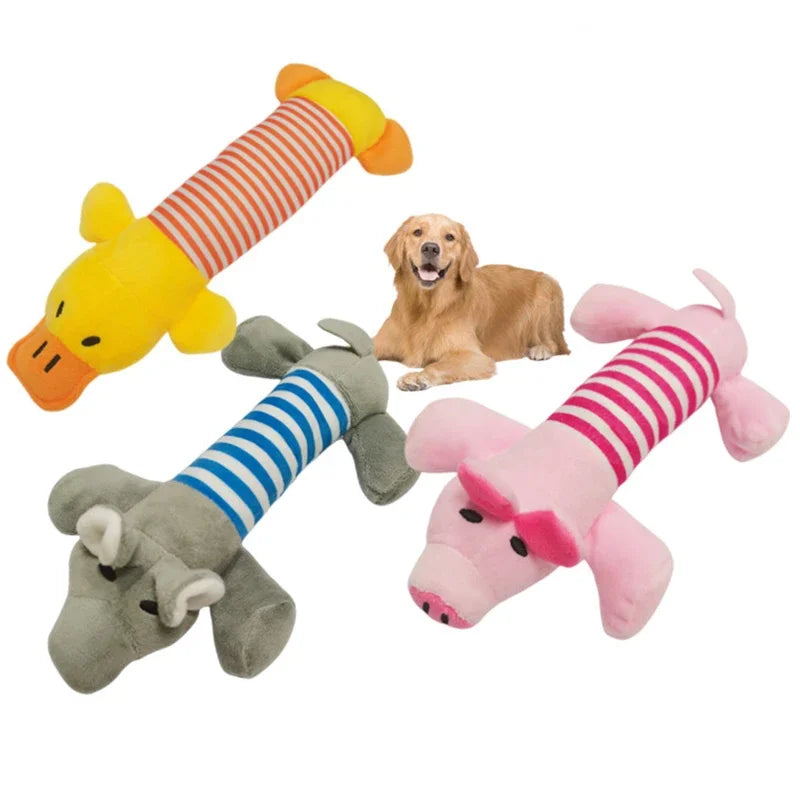 Pet Dog Toy Squeak Plush Toy For Dogs Supplies Fit for All Puppy Pet Sound Funny Durable Chew Molar Cute Pets Supplies