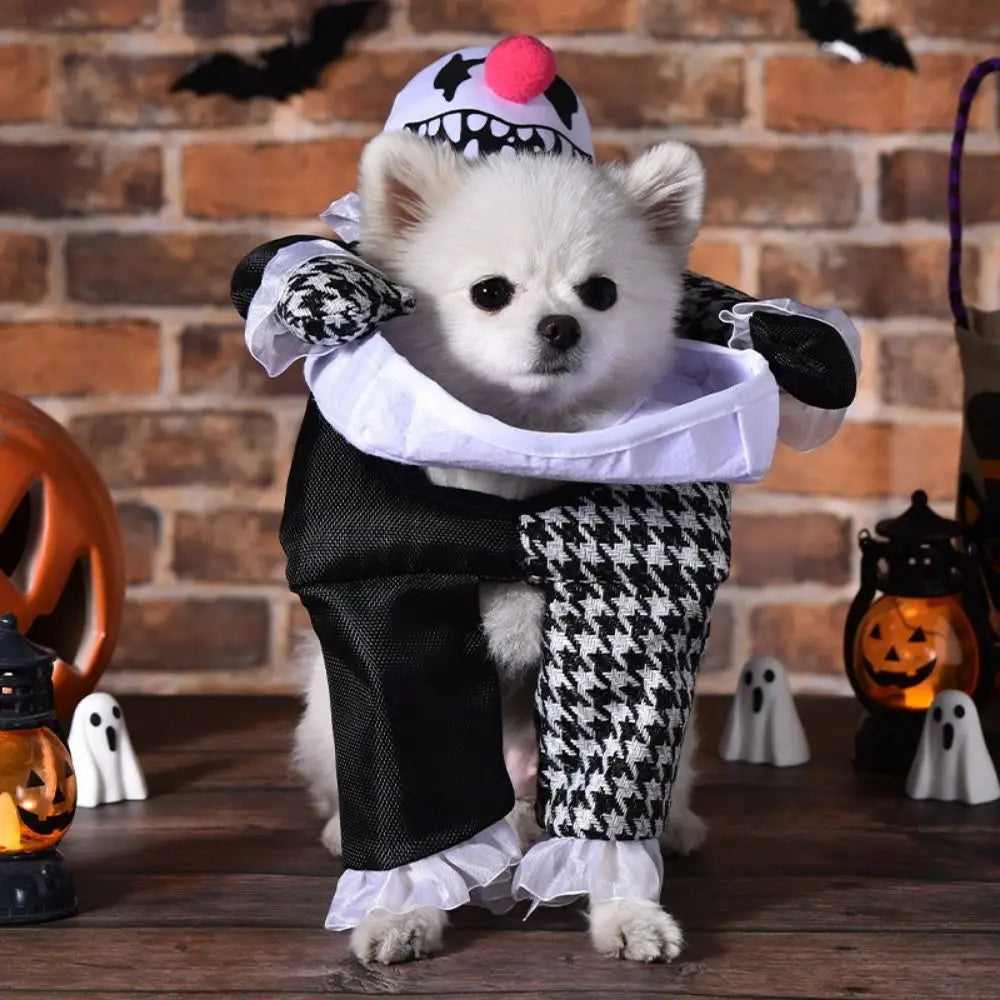 Creative Puppy Halloween Coat Funny Polyester Halloween Pet Clothes Dog Cosplay Pet Costume Dog Cosplay Costume Small Dog Wear