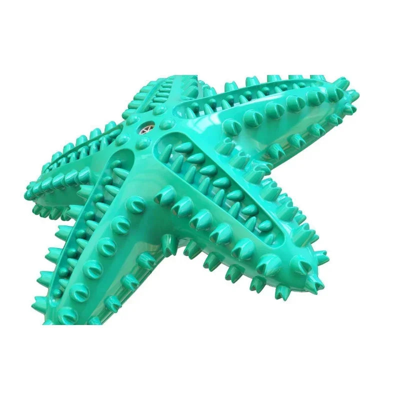 Vocal Starfish Dog Toy Interactive Rubber  For Dog Pet Teeth Oral Cleaning Products Dog Chew Toys Tooth Cleaning Toothbrush